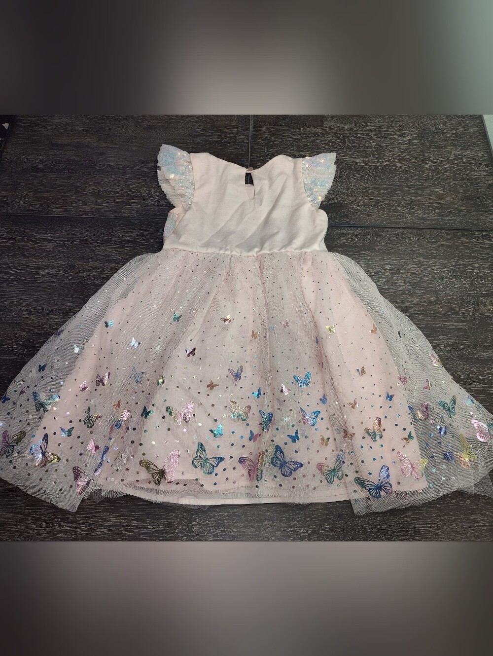 Lilt Girls' Pink Party Dress Sequin Bodice Tulle Skirt Size 6 - Picture 5 of 5